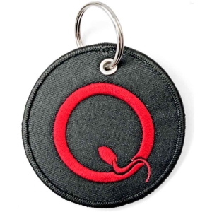 Queens Of The Stone Age - Q Logo Woven Patch Keychain in the group MERCHANDISE / Merch / Pop-Rock at Bengans Skivbutik AB (5536958)