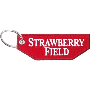 Rock Off - Strawberry Field Woven Patch Keychain in the group OTHER / Merchandise at Bengans Skivbutik AB (5536959)