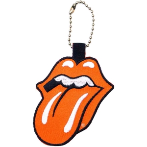 Rolling Stones - Classic Tongue Orange Patch Keychain in the group MERCHANDISE / Merch / Pop-Rock at Bengans Skivbutik AB (5536966)
