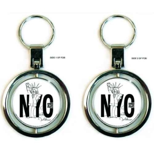 John Lennon - Nyc Keychain Spinn in the group MERCHANDISE / Keyring / Pop-Rock at Bengans Skivbutik AB (5536976)