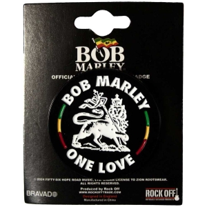 Bob Marley - Lion Pin Badge in the group MERCHANDISE / Pin-Button Badge / Reggae at Bengans Skivbutik AB (5537010)