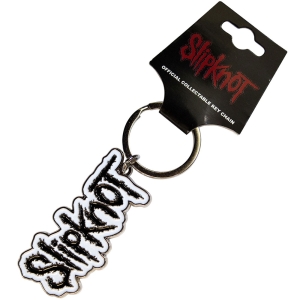 Slipknot - Black Logo White Border Keychain in the group MERCHANDISE / Keyring / Heavy Metal at Bengans Skivbutik AB (5537097)