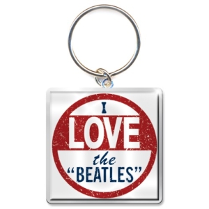 The Beatles - I Love The Beatles Photo Print Keycha in the group MERCHANDISE at Bengans Skivbutik AB (5537114)