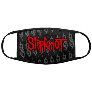 Slipknot - Red Logo & Sigils Bl Face Mask in the group MERCHANDISE / Merch / Hårdrock at Bengans Skivbutik AB (5537250)