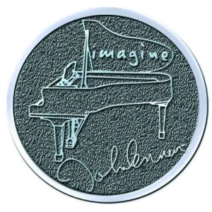 John Lennon - Imagine Hichrome Pin Badge in the group MERCHANDISE / Merch / Pop-Rock at Bengans Skivbutik AB (5537323)