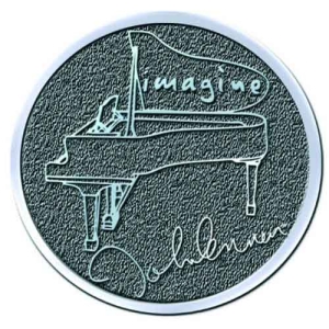 John Lennon - Imagine Hichrome Pin Badge in the group MERCHANDISE / Pin-Button Badge / Pop-Rock at Bengans Skivbutik AB (5537323)