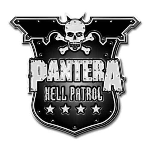 Pantera - Hell Patrol Shield Pin Badge in the group MERCHANDISE / Pin-Button Badge / Heavy Metal at Bengans Skivbutik AB (5537381)
