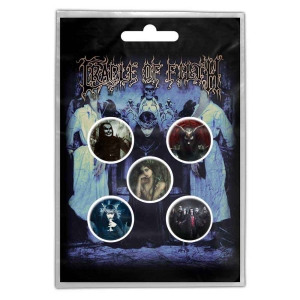 Cradle Of Filth - Cryptoriana Button Badge Pack in the group MERCHANDISE / Pin-Button Badge / Heavy Metal at Bengans Skivbutik AB (5537457)