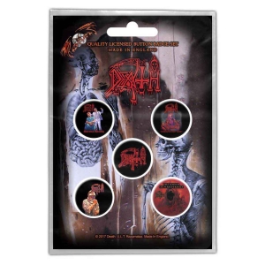 Death - Albums Button Badge Pack in the group MERCHANDISE / Pin-Button Badge / Heavy Metal at Bengans Skivbutik AB (5537461)