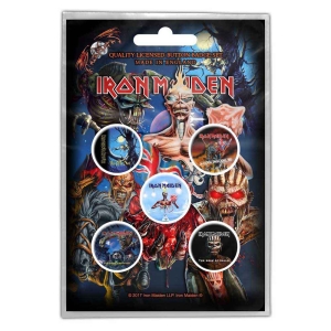 Iron Maiden - Later Albums Button Badge Pack in the group MERCHANDISE at Bengans Skivbutik AB (5537466)