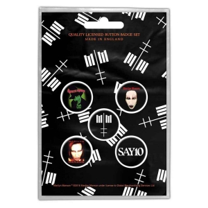 Marilyn Manson - Cross Logo Retail Packed Button Badge in the group MERCHANDISE / Pin-Button Badge / Heavy Metal at Bengans Skivbutik AB (5537469)
