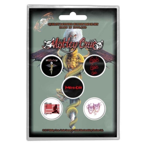 Motley Crue - Dr Feelgood Button Badge Pack in the group MERCHANDISE / Pin-Button Badge / Heavy Metal at Bengans Skivbutik AB (5537472)