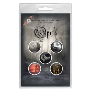 Opeth - Classic Albums Button Badge Pack in the group MERCHANDISE at Bengans Skivbutik AB (5537473)