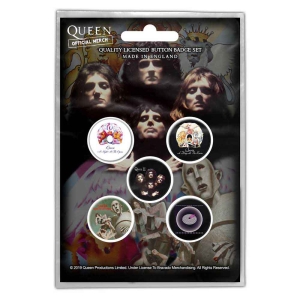 Queen - Early Albums Retail Packed Button Badge in the group MERCHANDISE / Merch / Pop-Rock at Bengans Skivbutik AB (5537475)