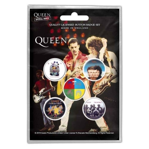 Queen - Later Albums Retail Packed Button Badge in the group MERCHANDISE / Merch / Pop-Rock at Bengans Skivbutik AB (5537476)