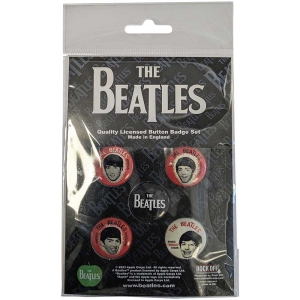 The Beatles - Vintage Portrait Button Badge Pack in the group MERCHANDISE / Merch / Pop-Rock at Bengans Skivbutik AB (5537483)