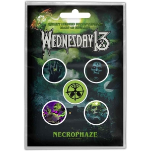 Wednesday 13 - Necrophaze Button Badge Pack in the group MERCHANDISE / Merch / Hårdrock at Bengans Skivbutik AB (5537498)