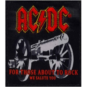 Ac/Dc - Canon Woven Logo Printed Patch in the group MERCHANDISE / Patch / Heavy Metal at Bengans Skivbutik AB (5537660)