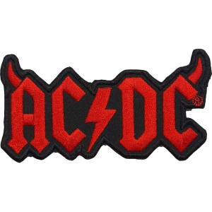 Ac/Dc - Horns Woven Patch in the group MERCHANDISE / Patch / Heavy Metal at Bengans Skivbutik AB (5537665)
