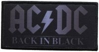 Ac/Dc - Patch Back In Black (5,1 X 10,1 Cm) in the group MERCHANDISE / Patch / Heavy Metal at Bengans Skivbutik AB (5537669)
