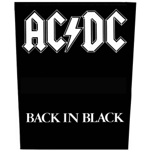 Ac/Dc - Back In Black Back Patch in the group MERCHANDISE / Patch / Heavy Metal at Bengans Skivbutik AB (5537670)
