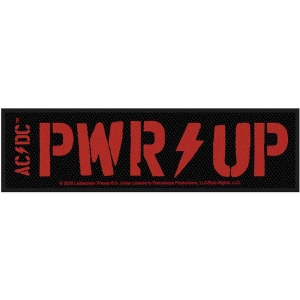 Ac/Dc - Pwr-Up Super Strip Patch in the group MERCHANDISE / Merch / Hårdrock at Bengans Skivbutik AB (5537692)