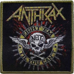 Anthrax - Fight 'Em Printed Patch in the group MERCHANDISE / Patch / Heavy Metal at Bengans Skivbutik AB (5537717)