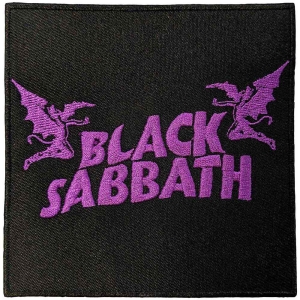 Black Sabbath - Wavy Logo & Daemons Woven Patch in the group MERCHANDISE / Patch / Heavy Metal at Bengans Skivbutik AB (5537750)