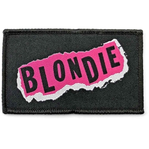 Blondie - Punk Logo Woven Patch in the group MERCHANDISE / Merch / Pop-Rock at Bengans Skivbutik AB (5537767)
