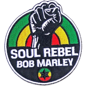 Bob Marley - Soul Rebel Woven Patch in the group MERCHANDISE / Patch / Reggae at Bengans Skivbutik AB (5537773)