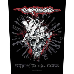 Carcass - Rotten To The Gore Back Patch in the group MERCHANDISE / Patch / Heavy Metal at Bengans Skivbutik AB (5537788)