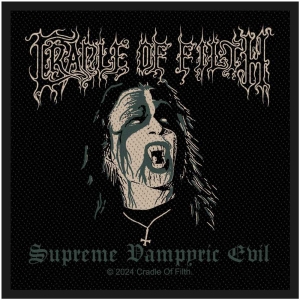 Cradle Of Filth - Supreme Vampyric Evil Standard Patch in the group MERCHANDISE / Merch / Hårdrock at Bengans Skivbutik AB (5537802)