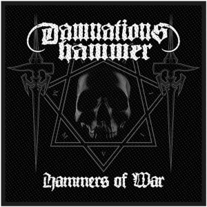 Damnation's Hammer - Hammer Of War Standard Patch in the group MERCHANDISE / Merch / Hårdrock at Bengans Skivbutik AB (5537803)