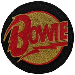 David Bowie - Diamond Dogs Logo Circle Woven Patch in the group MERCHANDISE / Merch / Pop-Rock at Bengans Skivbutik AB (5537817)