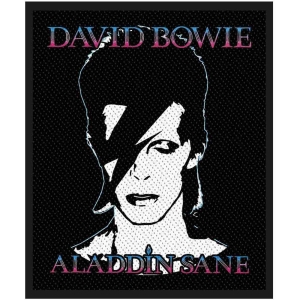 David Bowie - Aladdin Sane Standard Patch in the group MERCHANDISE / Merch / Pop-Rock at Bengans Skivbutik AB (5537819)