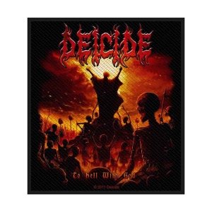 Deicide - To Hell With God Standard Patch in the group MERCHANDISE / Patch / Heavy Metal at Bengans Skivbutik AB (5537834)
