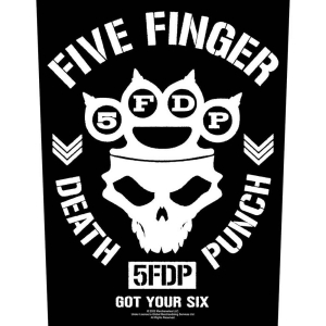 Five Finger Death Punch - Got Your Six Back Patch in the group MERCHANDISE / Patch / Heavy Metal at Bengans Skivbutik AB (5537865)