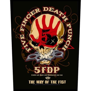 Five Finger Death Punch - Way Of The Fist Back Patch in the group MERCHANDISE at Bengans Skivbutik AB (5537866)