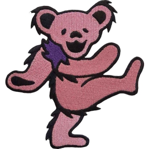 Grateful Dead - Pink Dancing Bear Woven Patch in the group MERCHANDISE / Patch / Pop-Rock at Bengans Skivbutik AB (5537920)