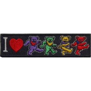 Grateful Dead - I Love Bears Woven Patch in the group MERCHANDISE / Patch / Pop-Rock at Bengans Skivbutik AB (5537923)