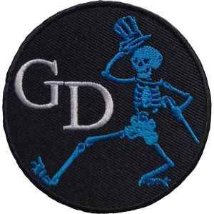 Grateful Dead - Skeleton Circle Woven Patch in the group MERCHANDISE / Merch / Pop-Rock at Bengans Skivbutik AB (5537925)