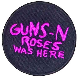 Guns N Roses - Was Here Woven Patch in the group MERCHANDISE / Merch / Hårdrock at Bengans Skivbutik AB (5537938)