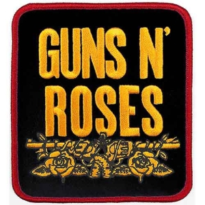 Guns N Roses - Stacked Bl Woven Patch in the group MERCHANDISE / Merch / Hårdrock at Bengans Skivbutik AB (5537941)