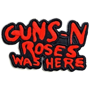 Guns N Roses - Cut-Out Was Here Woven Patch in the group MERCHANDISE / Merch / Hårdrock at Bengans Skivbutik AB (5537943)