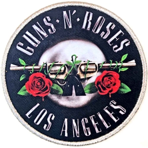 Guns N Roses - Los Angeles Silver Printed Patch in the group MERCHANDISE / Merch / Hårdrock at Bengans Skivbutik AB (5537945)