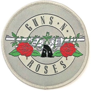 Guns N Roses - Silver Circle Logo Woven Patch in the group MERCHANDISE / Patch / Heavy Metal at Bengans Skivbutik AB (5537949)