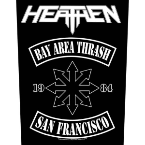 Heathen - Bay Area Thrash Back Patch in the group MERCHANDISE / Patch / Heavy Metal at Bengans Skivbutik AB (5537954)
