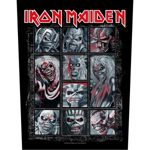 Iron Maiden - 10 Eddies Back Patch in the group MERCHANDISE / Patch / Heavy Metal at Bengans Skivbutik AB (5537984)