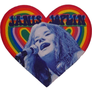 Janis Joplin - Heart Printed Patch in the group MERCHANDISE / Merch / Pop-Rock at Bengans Skivbutik AB (5538012)