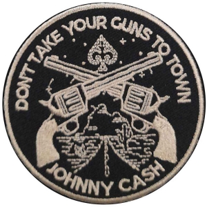 Johnny Cash - Don't Take Your Guns Woven Patch in the group MERCHANDISE / Patch / Country at Bengans Skivbutik AB (5538016)